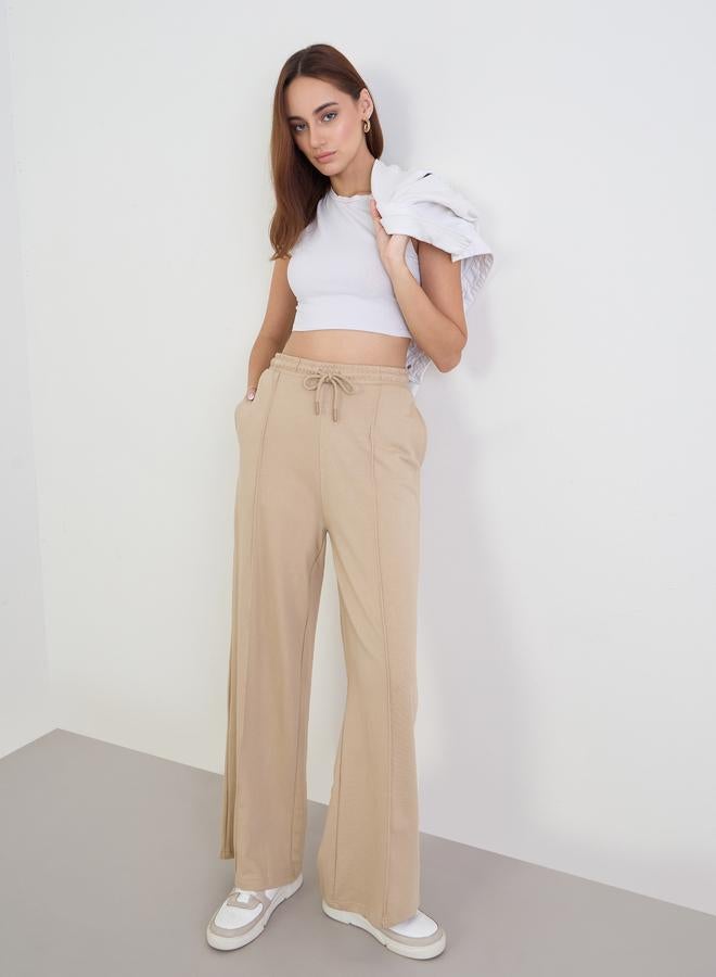 ستايلي بنطال جوغر بأرجل واسعة - Image 1