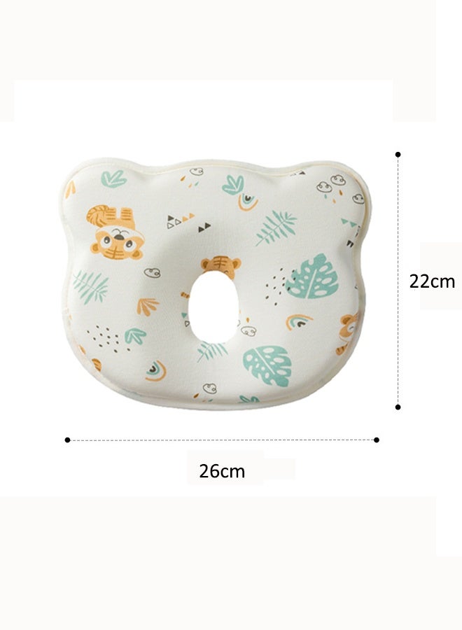 Aissiora 2PCS Baby neck support pillow Baby's head shaping pillow Memory foam pillow core Prevention and correction of eccentricity Baby pillows Suitable for newborns - Image 2
