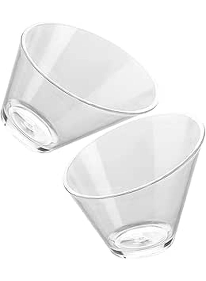 2Pcs 17 1cm Portable Ice Cream Salad Bowls For Outdoor And Home Kitchen Use - Image 1