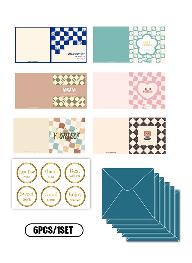 Generic - Cards With Envelopes and Stickers Set, Heavy Duty Pearlescent Paper Thank You Cards, Environmentally Cardboard for Wedding Birthday Party Gift Cards (Colorful) - Image 1