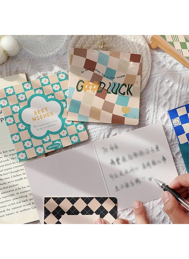 Generic - Cards With Envelopes and Stickers Set, Heavy Duty Pearlescent Paper Thank You Cards, Environmentally Cardboard for Wedding Birthday Party Gift Cards (Colorful) - Image 1