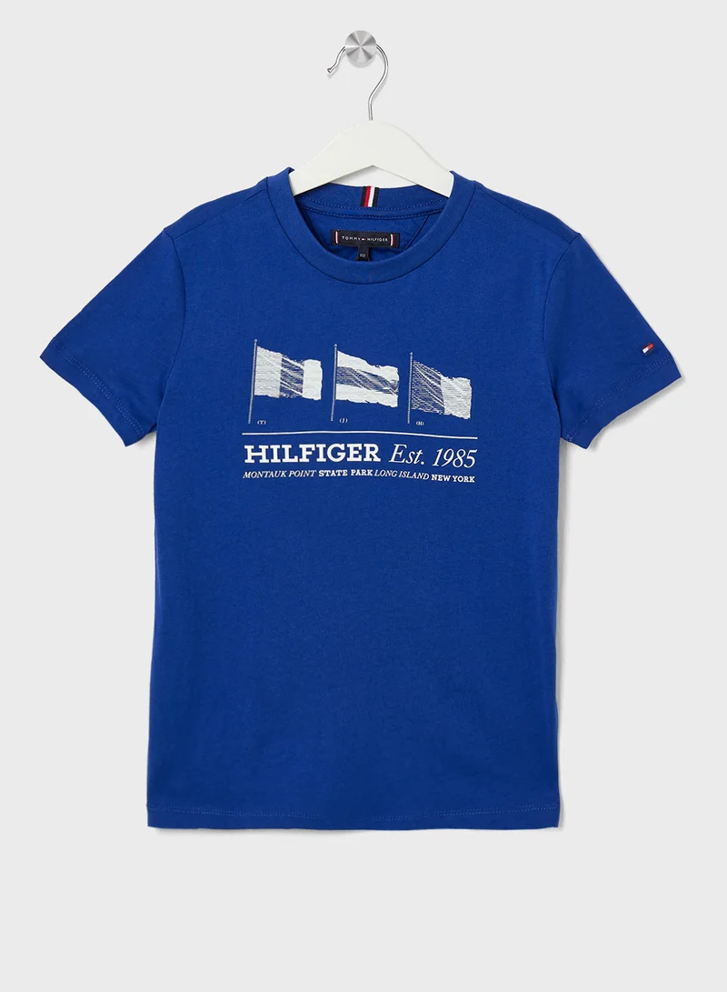 TOMMY HILFIGER Kids Waving Flag Regular T-Shirt