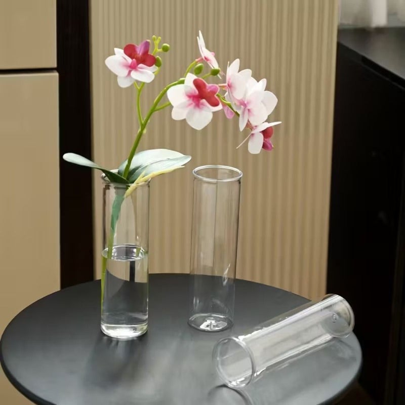 Set Of 14 Plastic Cylindrical Vases Sturdy Desktop Decor Stylish And Adaptable For Party Decorations Home Accents Wedding Flowers And Gifts - Image 4