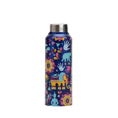 VOIK Mandana Stainless Steel Water Bottle | Screw Bottle 750ML | Steel Water Bottle For Kids | Easy To Carry Stainless Steel Leak Proof | BPA Free & Non Toxic - Image 1