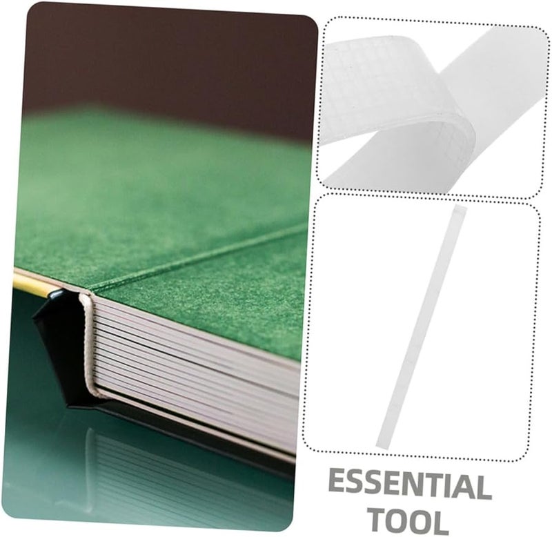 Tehaux White Book Repair Tape Glue Binding Strips 29x2cm 50pcs Bookbinding Supplies - Image 5