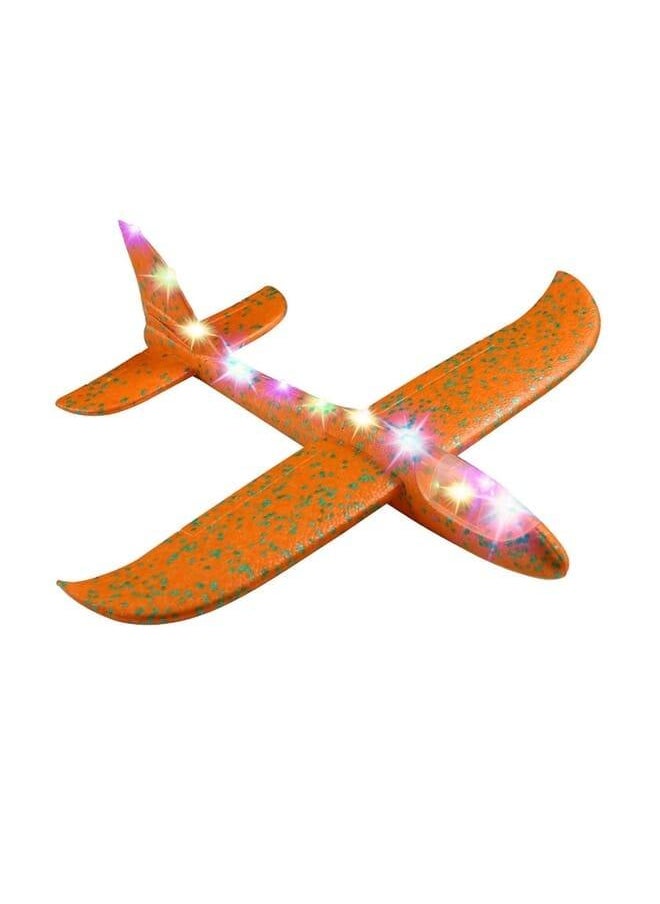 Foam Plane Gliders, Aeroplane Toys Polystyrene Airplane Toy With Light For Kids, Airplane Toy Large Throwing Foam Plane Aeroplane Gliders Flying Aircraft Gifts, EEP Inertia Hand Throwing Model Glider 