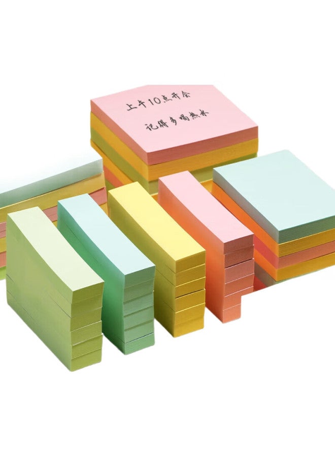 Deli 600-Page 4-Color Simple Sticky Notes, 76*76Mm, Memo Pad/Note Pad/Adhesive Message Book, Office Supplies, 21750 - Image 1