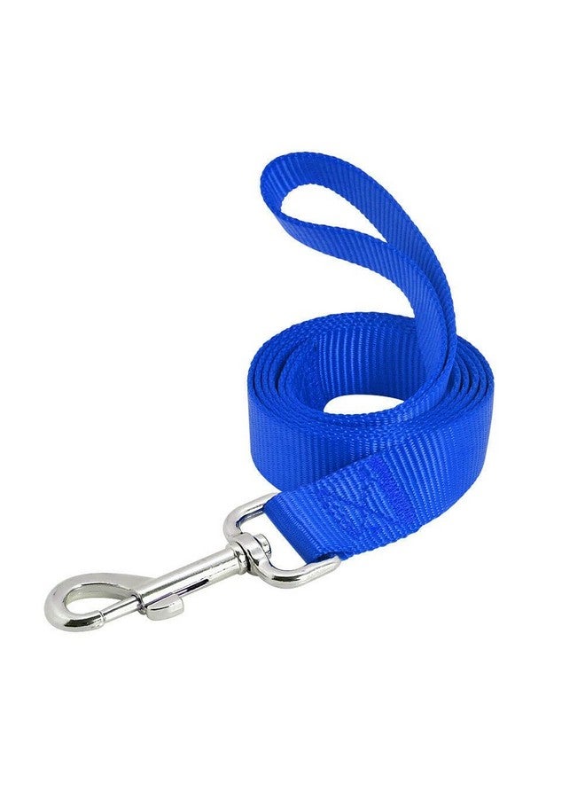 مقود نايلون 15 مم مع حزام 0.5 بوصة قابل للتعديل من النايلون، مثالي للكلاب الصغيرة والجراء - أزرق - Image 4