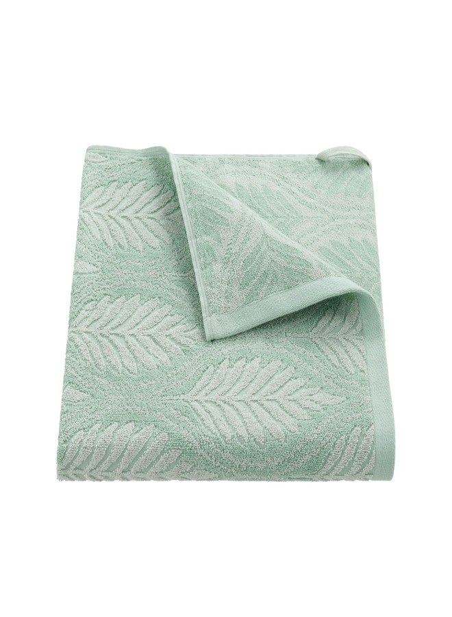 Martex Restore Fern Ogee Bath Towel - Soft, Absorbent, Moisture-Wicking and Quick to Dry - Lightweight for Everyday Use - Comfortable Feel with Convenient Loop for Hanging - 30" x 56" - Sage - Image 1