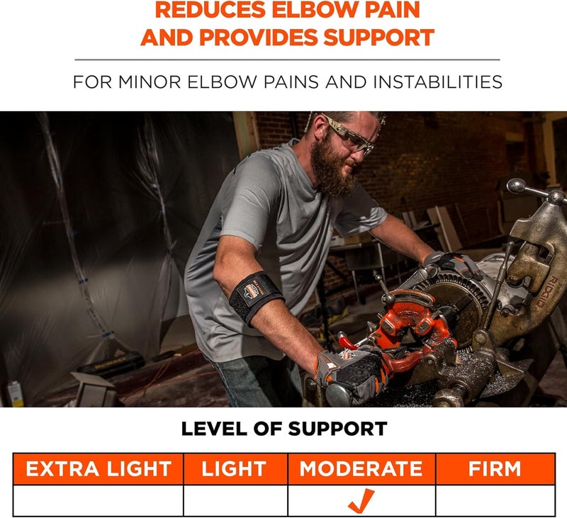 Ergodyne  16003 ProFlex 500 Elbow Support Medium Black - Image 3