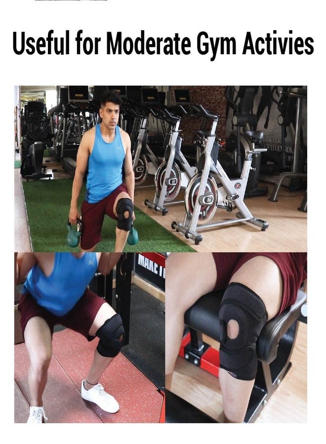 SandPuppy KneeBrace Neo - ( Pack of 1 ) - Adjustable Knee Caps For Women | Knee Support For Men | Knee Support For Women | Knee Caps For Mens | Knee Cap For Women |Ideal For Knee Pain Relief, Injury Recovery & Moderate Sports Activities - Image 3