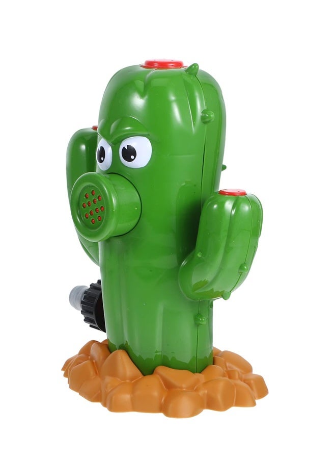 هالامودو كاكتوس الماء رشاشة لعبة في الهواء الطلق ألعاب المياه الترفيهية للأطفال والحيوانات الأليفة في الصيف ، الدوار ثلاثي الاتجاه رشاشة العشب الصيف متعة تشارك في اللعب - Image 1