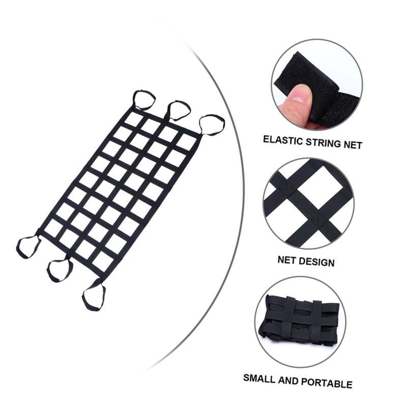 Elastic Roof Cargo Net 8 Grids Black For SUV Truck Car Roof Luggage Organizer - Image 5