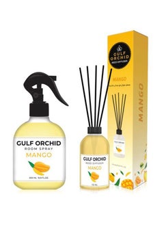 معطر جو + فواحةأعواد للمنزل والمكتب برائحة المانجو 500مل+110مل