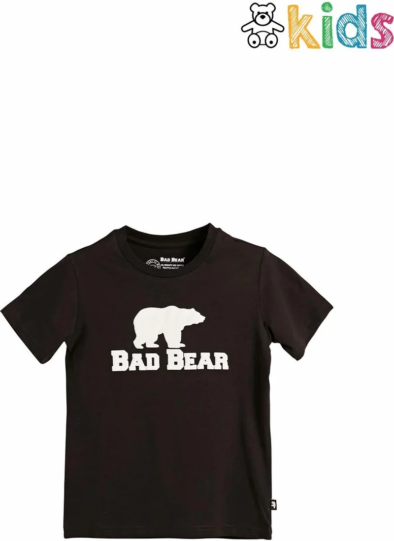 Bad Bear Bear Tee Kids Black T-Shirt Children's T-Shirt