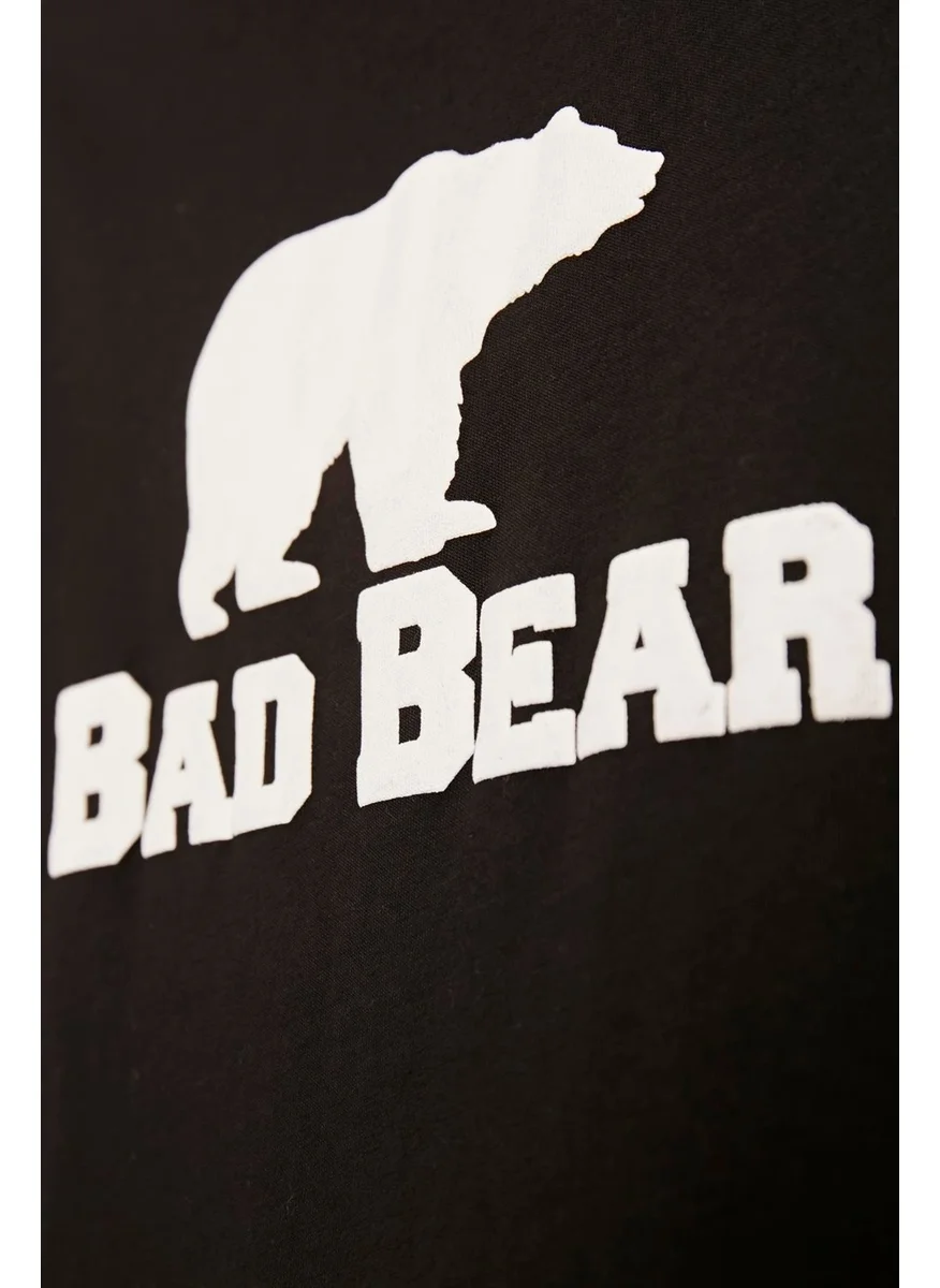 Bad Bear Bear Tee Kids Black T-Shirt Children's T-Shirt