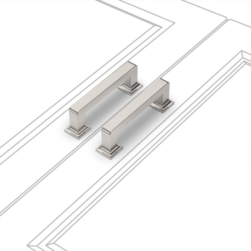 Knoklock 10 Pack 3 Inch(76Mm) Kitchen Cabinet Handles Brushed Satin Nickel Cabinet Pulls Kitchen Cabinet Hardware Drawer Pulls For Dresser Cupboard Wardrobe - Image 2
