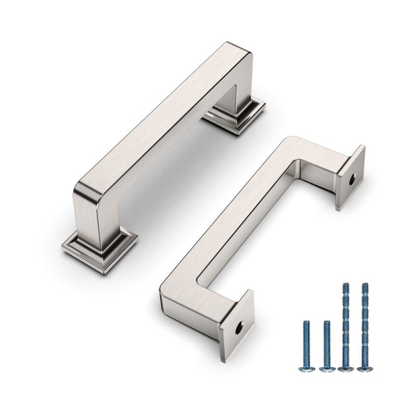 Knoklock 10 Pack 3 Inch(76Mm) Kitchen Cabinet Handles Brushed Satin Nickel Cabinet Pulls Kitchen Cabinet Hardware Drawer Pulls For Dresser Cupboard Wardrobe - Image 1