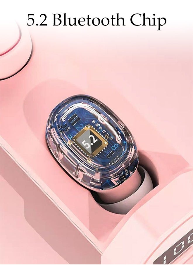 Generic Wireless Earbuds, Noise Cancelling Earbuds with Digital Display, Lipstick-Shaped Stylish Design, Tiny, Lightweight Comfort, Smart Noise Cancelling, Clear Sound, 24H Playtime, IPX4,Waterproof Stereo Earphones for Sport  - Image 4