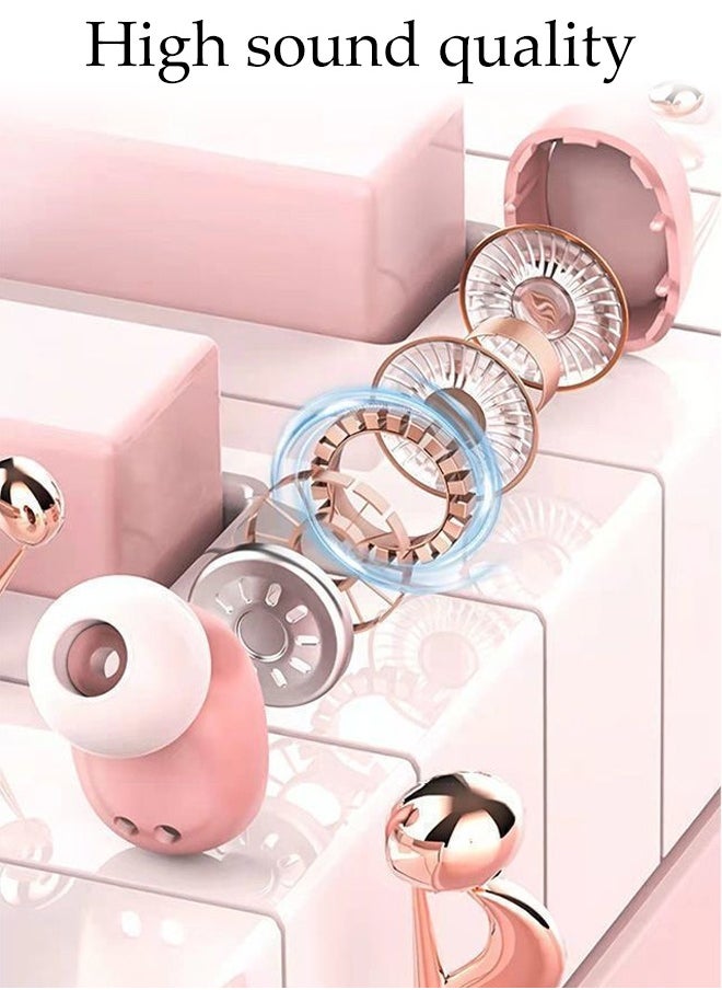 Generic Wireless Earbuds, Noise Cancelling Earbuds with Digital Display, Lipstick-Shaped Stylish Design, Tiny, Lightweight Comfort, Smart Noise Cancelling, Clear Sound, 24H Playtime, IPX4,Waterproof Stereo Earphones for Sport  - Image 2