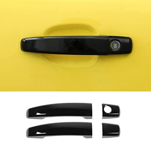 RAZPOY for Camaro Exterior Door Handle Cover Outside Door Handle Trim Protector Compatible with Chevrolet Chevy Camaro 20102015 Black - Image 1