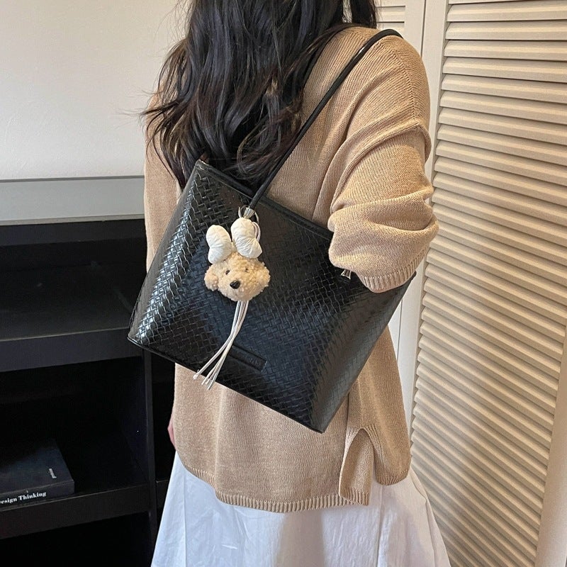Women's Tote Shoulder Bag, Large Capacity, PU, 2026 - Image 2