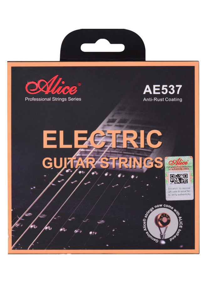 NIBEMINENT - AE537-SL Electric Guitar Strings Hexagonal Core Bronze Iron Alloy Winding Set for 22-24 Frets - Image 1