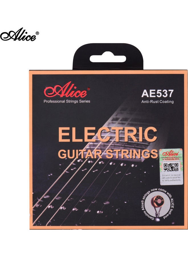 NIBEMINENT - AE537-SL Electric Guitar Strings Hexagonal Core Bronze Iron Alloy Winding Set for 22-24 Frets - Image 1