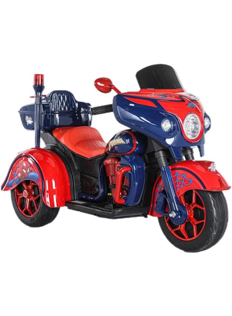Spiderman 3-Wheel Motorcycle Ride On - Image 2