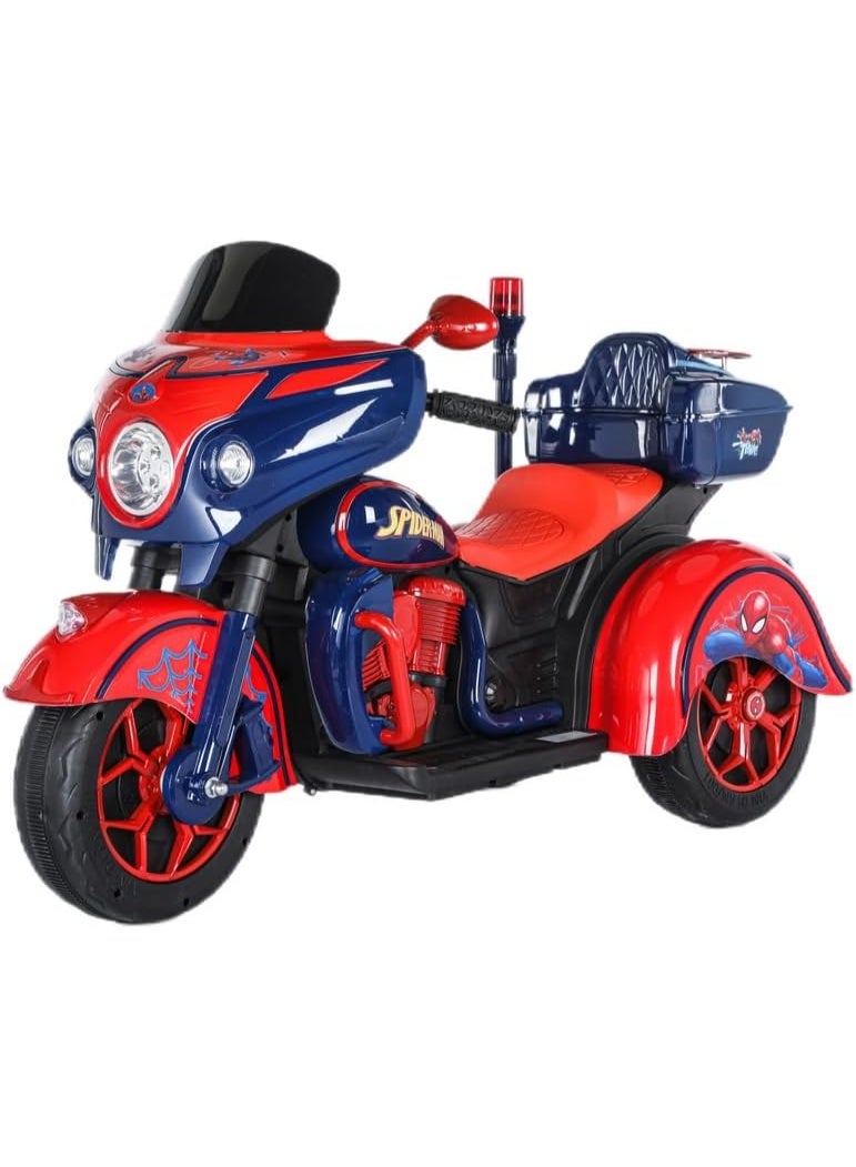 Spiderman 3-Wheel Motorcycle Ride On - Image 1