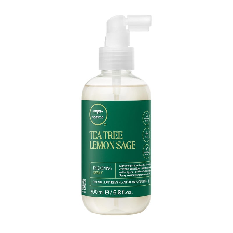 Tea Tree Lemon Sage Thickening Spray, Builds Body + Boosts Volume, For Fine Hair, 6.8 fl. oz.