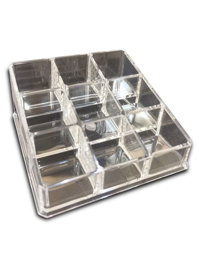 Generic Lipstick Box Compartmental Clear Cosmetic Makeup Organizer Holder  - Image 1