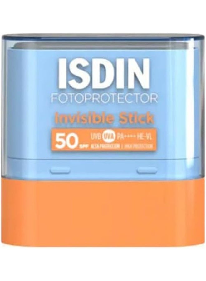 SDIN Invisible Stick SPF 50 Invisible Sunscreen Stick for Sensitive Areas that is Applied Comfortably, 10 gr
