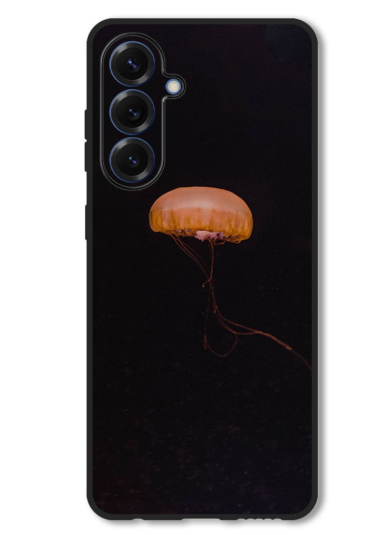 Theodor Case Compatible with Samsung Galaxy A36 Protection Shockproof Bumper Cover jellyfish_yellow_underwater_world - Image 1