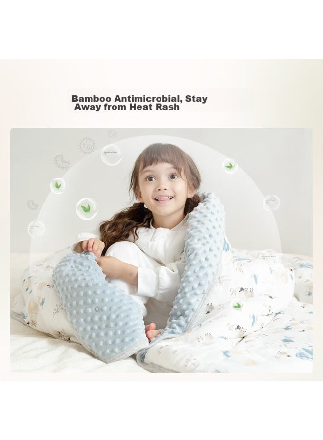 Cutelife Silkworm Pupa Protein Bean Bag Blanket, Children's Quilt, Kindergarten Bedding, Adult Bean Bag Quilt, Pangda Autumn Day Out - Image 4