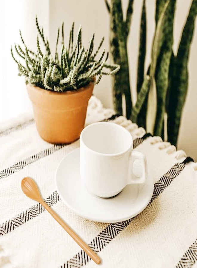 Goeielewe مجموعة غويليوي المكونة من 8 ملاعق خلط من الميلامين، ملاعق إسبريسو طويلة، ملعقة لاتيه ملونة، ملعقة آيس كريم للحلوى، ملاعق تقليب كوكتيل للقهوة والحلوى، 8.8 بوصة (ألوان متنوعة) - Image 3