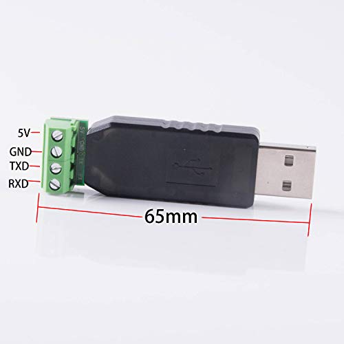usangreen USB to RS232 Serial Adapter 4 Pin Terminal Block TXD RXD GND VCC Pinout with FT232RL Chip Support Windows XP/Android/Window7/8/10/Mac OS/Vista - Image 2