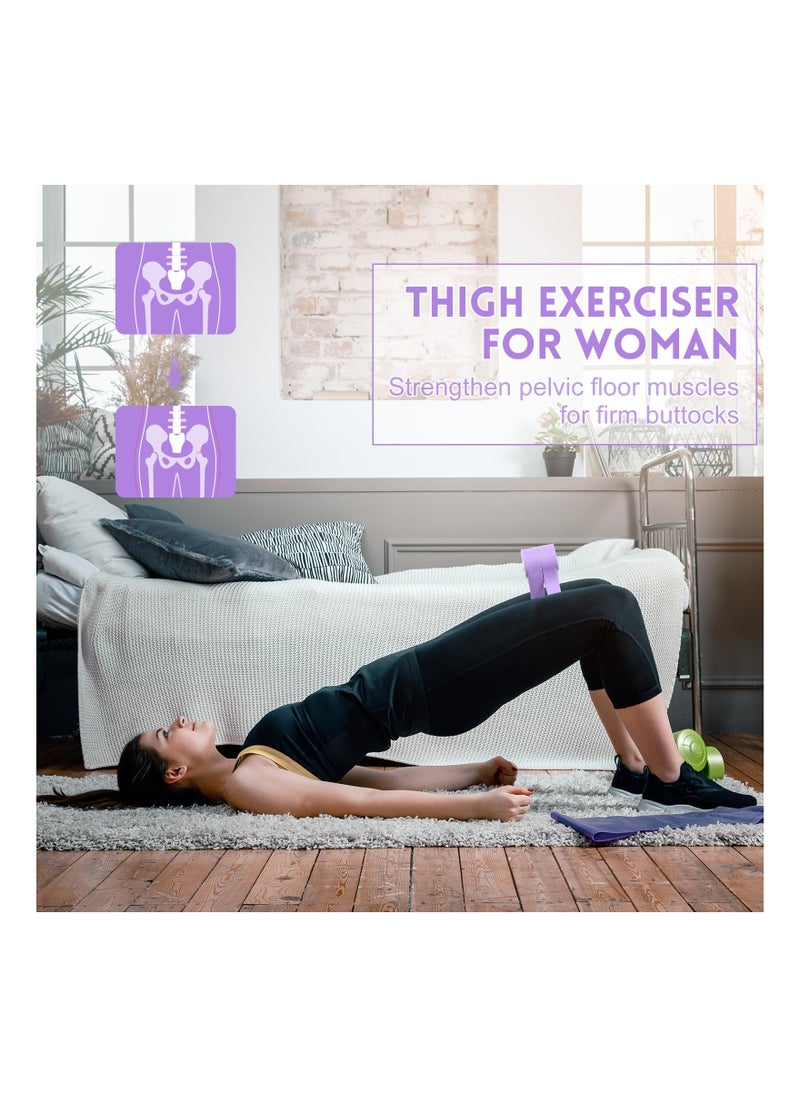 XiuWoo Thigh Hip Trainer Exerciser Pelvic Floor Muscle Trainer Kegel Exercise Products for Women Inner Thigh Toner Trainer with Counter with Resistance Bands  - Image 5