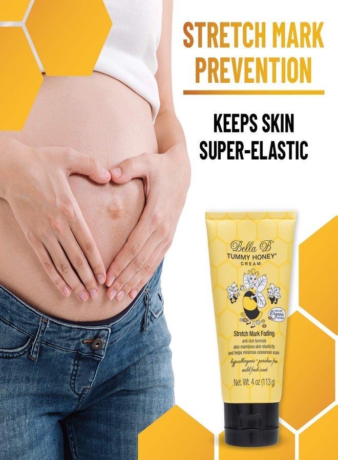 BELLA B NATURALS Tummy Honey Cream 4oz - Bella B Tummy Cream For Fading Stretch Marks - Pregnancy Cream To Prevent Stretch Marks - Stretch Marks Cream For Pregnancy - Pregnancy Stretch Mark Prevention - Image 4