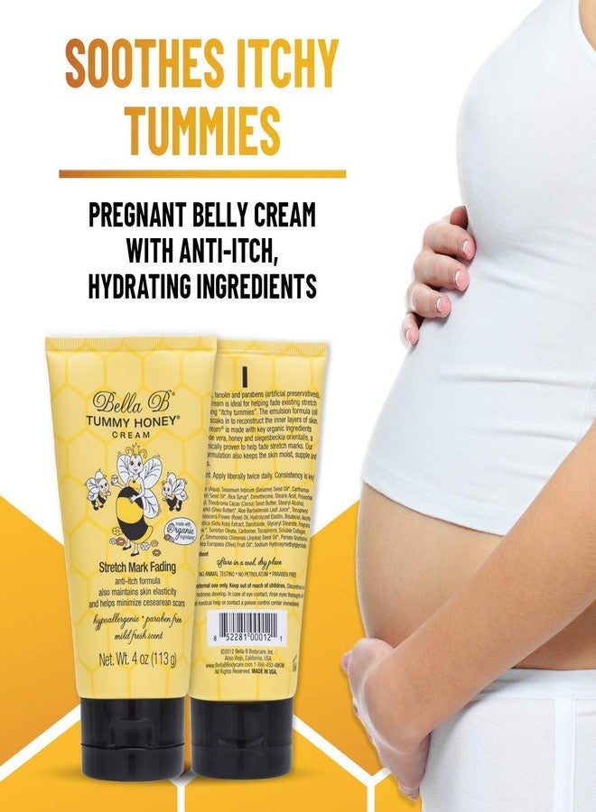 BELLA B NATURALS Tummy Honey Cream 4oz - Bella B Tummy Cream For Fading Stretch Marks - Pregnancy Cream To Prevent Stretch Marks - Stretch Marks Cream For Pregnancy - Pregnancy Stretch Mark Prevention - Image 3