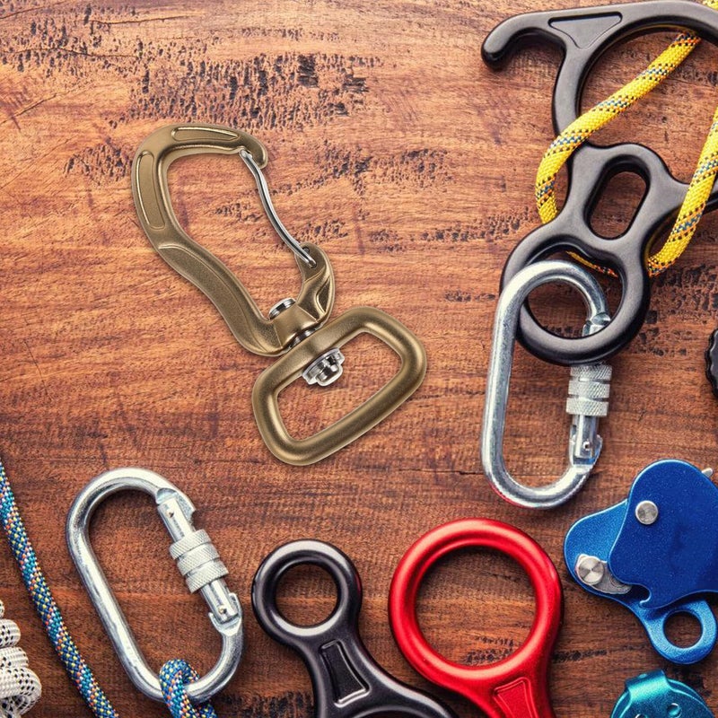 7075 Aluminum 360 Swivel Locking Carabiner Clip for Camping Hiking Dog Leash Connector - Image 5