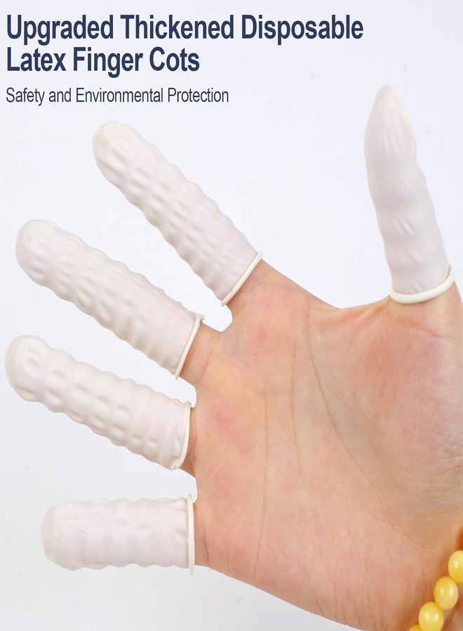 Surgix Anti-Static ESD Latex Finger Cots, Reusable Rubber Fingertips Protective Finger Gloves (White, 100 pcs) - Image 4
