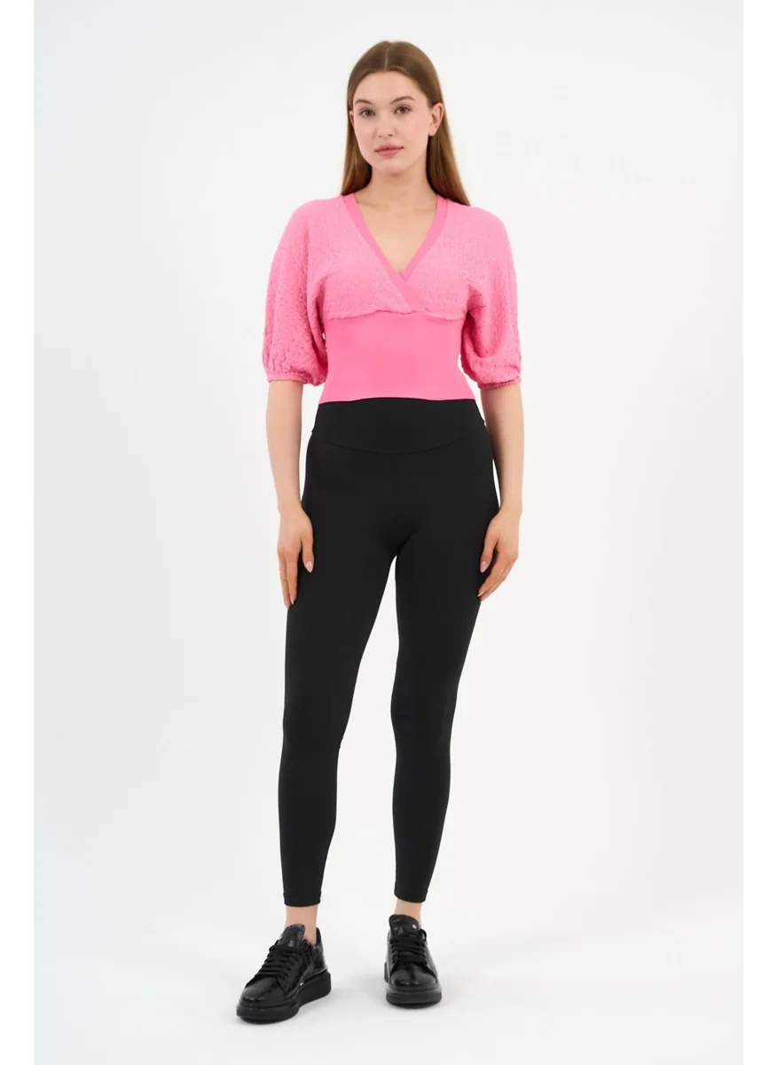 Alexander Gardi Women's Double Breasted Balloon Sleeve Blouse (A2310130)