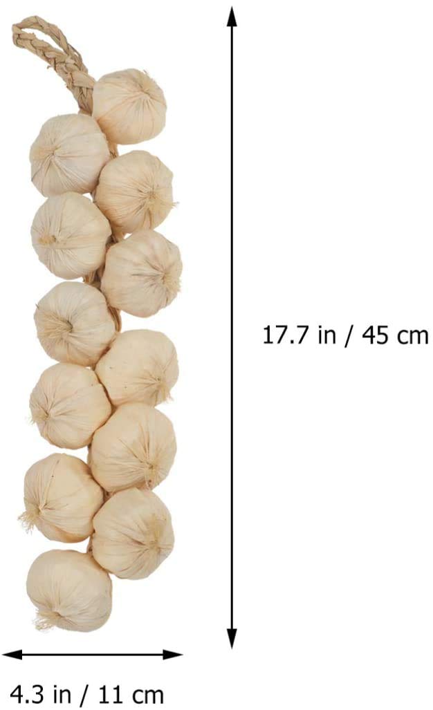 SpzcdZa SpeedDa 2 Pack Kitchen Garden Indoor Decor Artificial Garlic Strings for Home Office Decor - Image 2