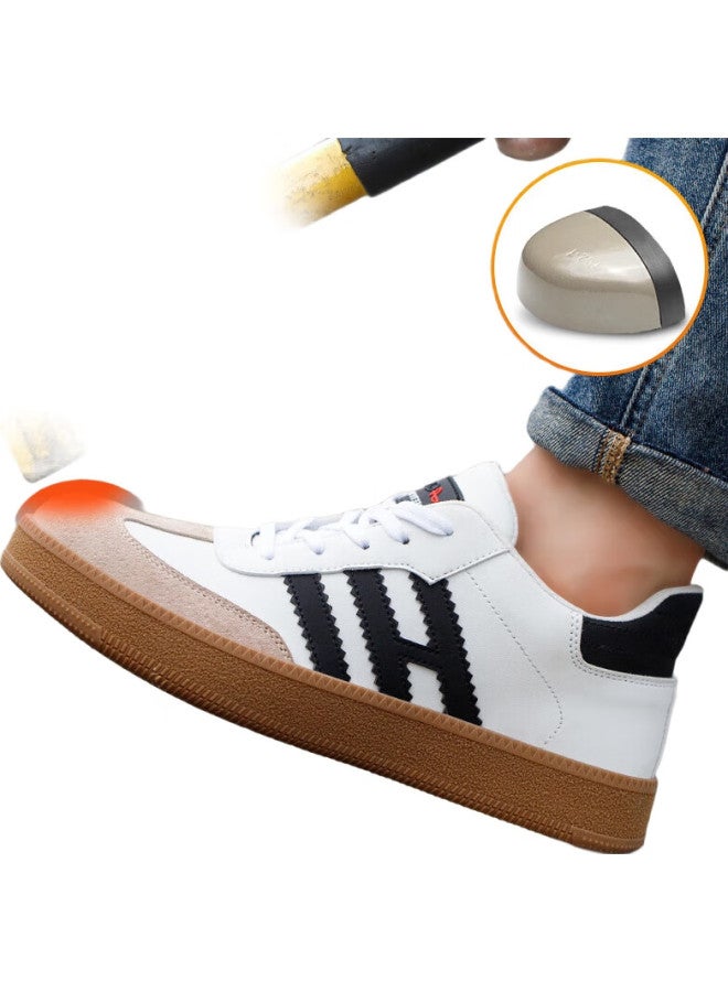 Old housekeeper Butler Safety Shoes Men'S Breathable Odor-Proof Steel Toe Smash-Proof Puncture-Proof Safety Work Shoes Comfortable And Durable 41 - Image 3