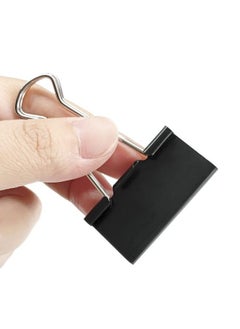 DSTELIN Large Binder Clips 1.6Inch Width (80 Pack) Big Paper Clamps Clips For Office Supplies 0.7Inch Capacity Black  - Image 2