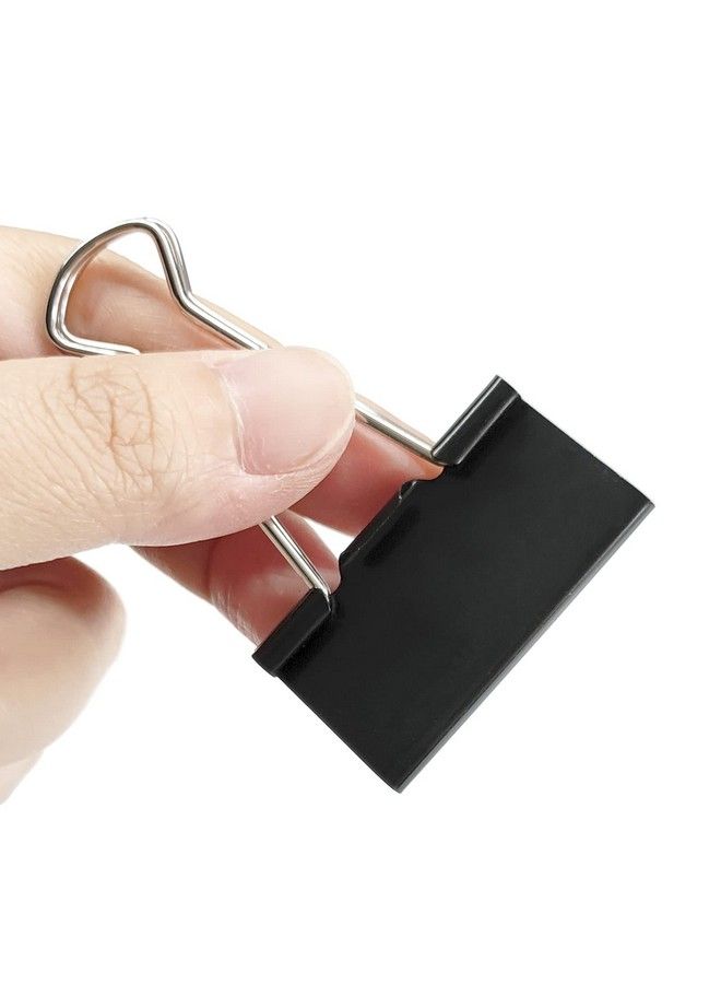 DSTELIN Large Binder Clips 1.6Inch Width (80 Pack) Big Paper Clamps Clips For Office Supplies 0.7Inch Capacity Black  - Image 1