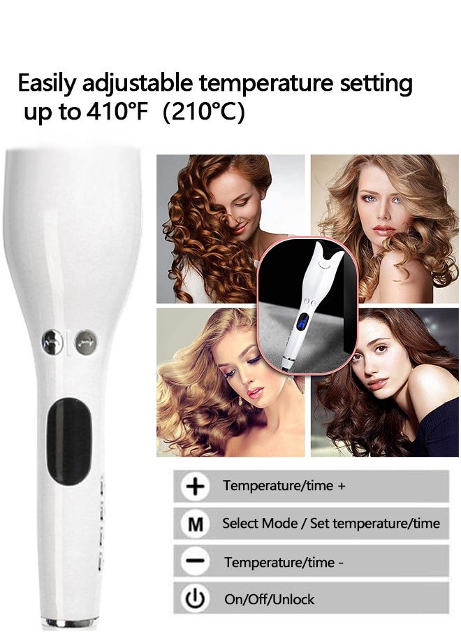 Yolu - Professional Hair Curling Iron, Auto Rotating Hair Curler Styling Tool With Temperature Display and Timer - Image 1