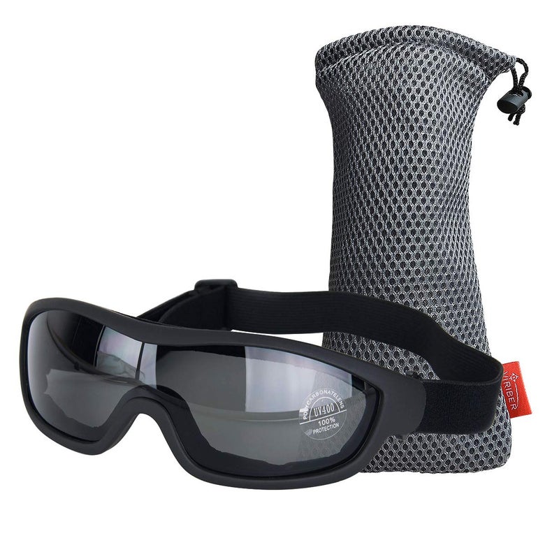 Viriber Motorcycle Goggles Bike Goggles UV Protective Outdoor Glasses Dust-proof Combat Goggles Military Tactical Goggles (Deep Black) - Image 1