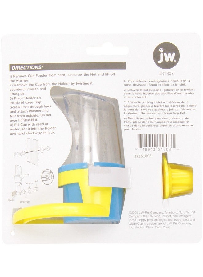 JW JW Pet Bird Cage Clean Cup Feeder & Water Cup Bird Accessory, Small (Assorted Colors)  - Image 4